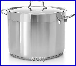 Hascevher Industry Leading Commercial Grade Stainless Steel Stock Pot with Cov