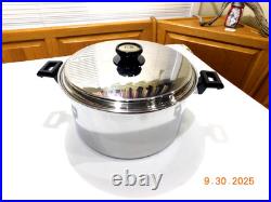 Health Cookware 12 Quart Stock Pot 7 Ply T304ss Titanium Stainless Regal Ware