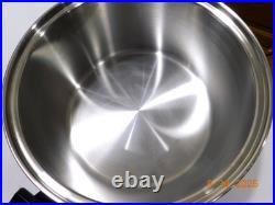 Health Cookware 12 Quart Stock Pot 7 Ply T304ss Titanium Stainless Regal Ware