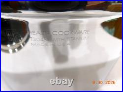 Health Cookware 12 Quart Stock Pot 7 Ply T304ss Titanium Stainless Regal Ware