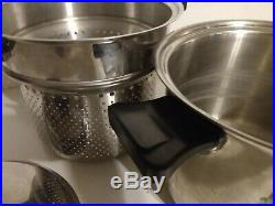 Health craft 6 1/2 QT Stock Pot Steamer Lid 5 ply T304 Stainless chef pot