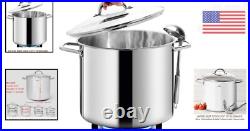 Heavy-Duty 20QT Induction Stock Pot with Tempered Glass Lid Healthy Design Heavy-Duty 20QT Induction Stock Pot with Tempered Glass Lid Healthy Design