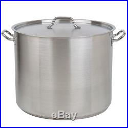 Heavy Duty Commercial Restaurant Aluminum Stainless Steel Stock Soup Pot with Lid