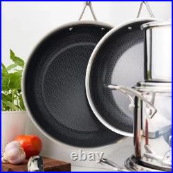 Henckels Paradigm HEX Ceramic 11-piece Cookware Set Tri-Ply Hybrid Non-Stick New