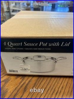 Heritage Steel Titanium Series 4 Quart Sauce Pot with Lid USA 14404