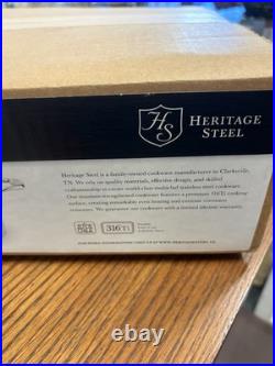 Heritage Steel Titanium Series 4 Quart Sauce Pot with Lid USA 14404