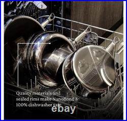 Hestan NanoBond Titanium Stainless-Steel Stock Pot 3 Qt Reed