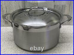 Hestan Probond Stainless-Steel 8qt Covered Stockpot with Lid New out of box $360