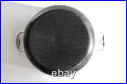 HexClad 8-Qt Hybrid Stainless Steel Stock Pot + Glass Lid Nonstick/Induction