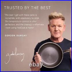 HexClad Hybrid Nonstick 10-Qt Stockpot with Tempered Glass Lid, Stay-Cool Handle