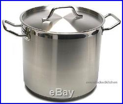Home Brew Stuff 80 QT STAINLESS STEEL (COMMERCIAL GRADE NSF) STOCK POT With LID