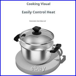 Home Kitchen Stainless Steel Soup Pot Heatproof Handle Ideal for Kitchen