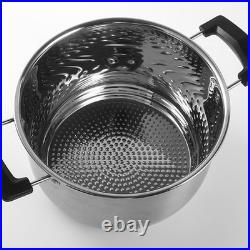 Home Kitchen Stainless Steel Soup Pot Heatproof Handle Ideal for Kitchen