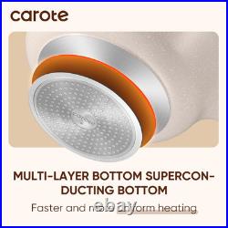 Hot Pot with Divider Double Flavor Divided Stockpot with Glass Lid, Dual Sided N