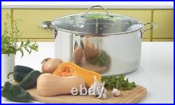 Housestainless Steel Classic 15 Qt Stockpot & Steaming Rack #6314 New