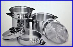 ICook 8 Quarts Cookware Surgical Stainless Stock Pot Set Waterless Cookware new