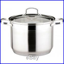 Josef Strauss Le Stock Pot, Stainless Steel with Glass Lid