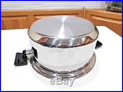 KITCHEN CRAFT Americraft 8 QT Stock Pot 7 Ply Surgical Stainless Waterless USA