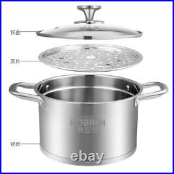 KOBACH stock pot 4L stainless steel soup pot kitchen stew pot cookware stock pot