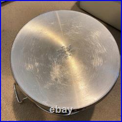 KRONA Norpro 16 Quart Stock Pot w Vented Glass Lid 18/10 Stainless Steel Inox