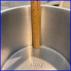 KRONA Norpro 16 Quart Stock Pot w Vented Glass Lid 18/10 Stainless Steel Inox