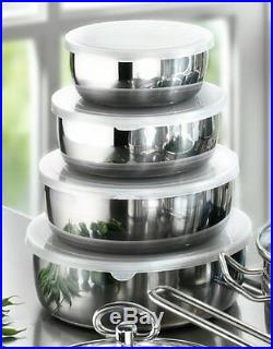 Karcher Jasmin Induction Stainless Steel Pots 20 Pcs Pans Saucepan Sets
