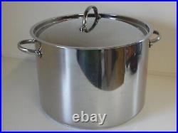 Kenmore 16 Quart tri ply Stock Pot Stainless Steel With Lid