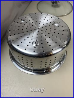 Kirkland Signature Professional 12 QT Stock Pot with 2 Steamers & Lid