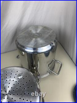 Kirkland Signature Professional 12 QT Stock Pot with 2 Steamers & Lid