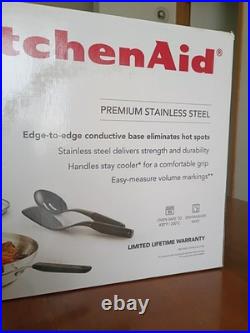 KitchenAid 10 Pc Premium Stainless Steel Cookware Set Pots Pans Induction NIB