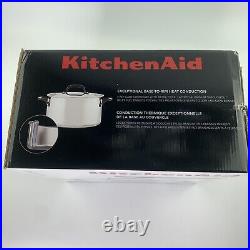 KitchenAid 8 Qt. / 7.6 L Stainless Steel 5-Ply Covered Stockpot