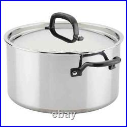 KitchenAid 8qt Stainless Steel 5-Ply Clad Stockpot with Lid