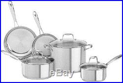 KitchenAid Cookware Set, Stainless Steel 8-Piece Stock Pot Sauce Pan Skillet NEW