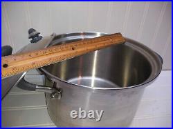 Kitchen Charm Royal Prestige T304 Surgical Stainless 5 Qt Stockpot Fry Pan & Lid