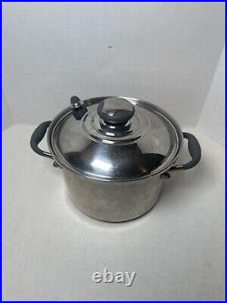 Kitchen Charm Royal Prestige T304 Surgical Steel 4 Quart Stock Pot With Lid