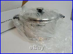 Kitchen Craft 16 Qt Stock Pot 5 Ply Multicore Stainless Steel Waterless Cookware