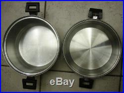 Kitchen Craft 5 Qt Stock Pot & Dome LID 5 Ply Multicore T304 Stainless Steel Euc