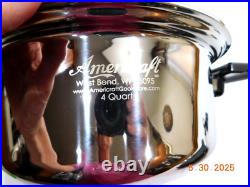 Kitchen Craft Americraft 4 Qt Stock Pot Slow Cooker T304 Stainless Waterless