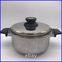 Kitchen Craft By West Bend 4 Quart Stainless Stock Pot with Vented Lid Pre Owned