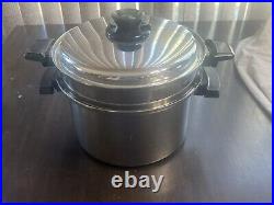 Kitchen Craft by West Bend USA 8 Qt Stainless STOCK POT withSteamer Waterless