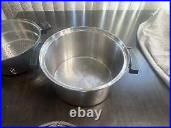Kitchen Craft by West Bend USA 8 Qt Stainless STOCK POT withSteamer Waterless