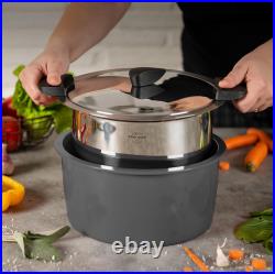 Kuhn Rikon Hotpan Stainless Steel Cooking Pot with Insulated Bowl, 5.3-Quart Kuhn Rikon Hotpan Stainless Steel Cooking Pot with Insulated Bowl, 5.3-Quart