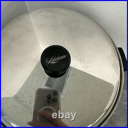 LIFETIME COOKWARE T304 STAINLESS STEEL 8 QUART DUTCH OVEN STOCKPOT with LID