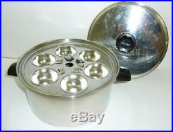LUSTRE Kitchen CRAFT 6Qt 3 Ply alloy stainless stock Dutch Pot EGG POCHER