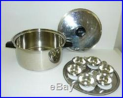 LUSTRE Kitchen CRAFT 6Qt 3 Ply alloy stainless stock Dutch Pot EGG POCHER