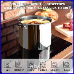 Large Stainless Steel Stockpot with Stay-Cool Handles