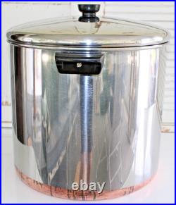 Large Vintage Revere Ware 20 QT Quart Stock Pot w LID ROME, NY 1982