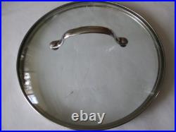 Le Creuset 7 1/2 qt stainless steel stock pot 9 1/2 with unbranded lid