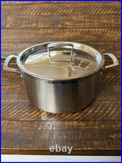 Le Creuset Classic Stainless-Steel Stockpot 6.25 Qt New! Read