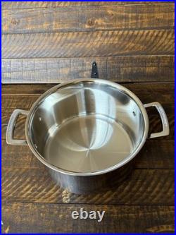Le Creuset Classic Stainless-Steel Stockpot 6.25 Qt New! Read